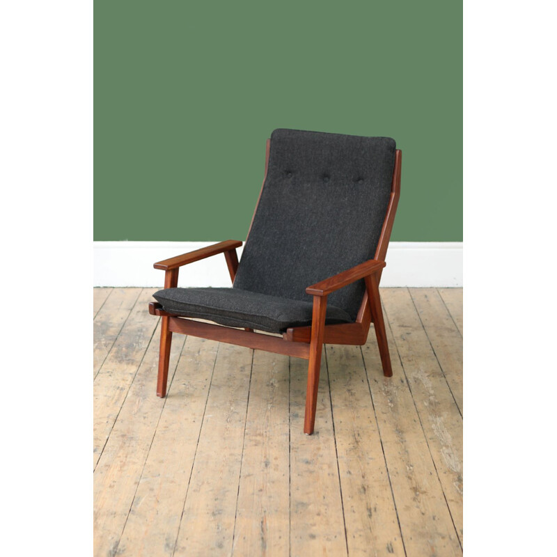 Fauteuil "Lotus" vintage en teck par Rob Parry - 1960