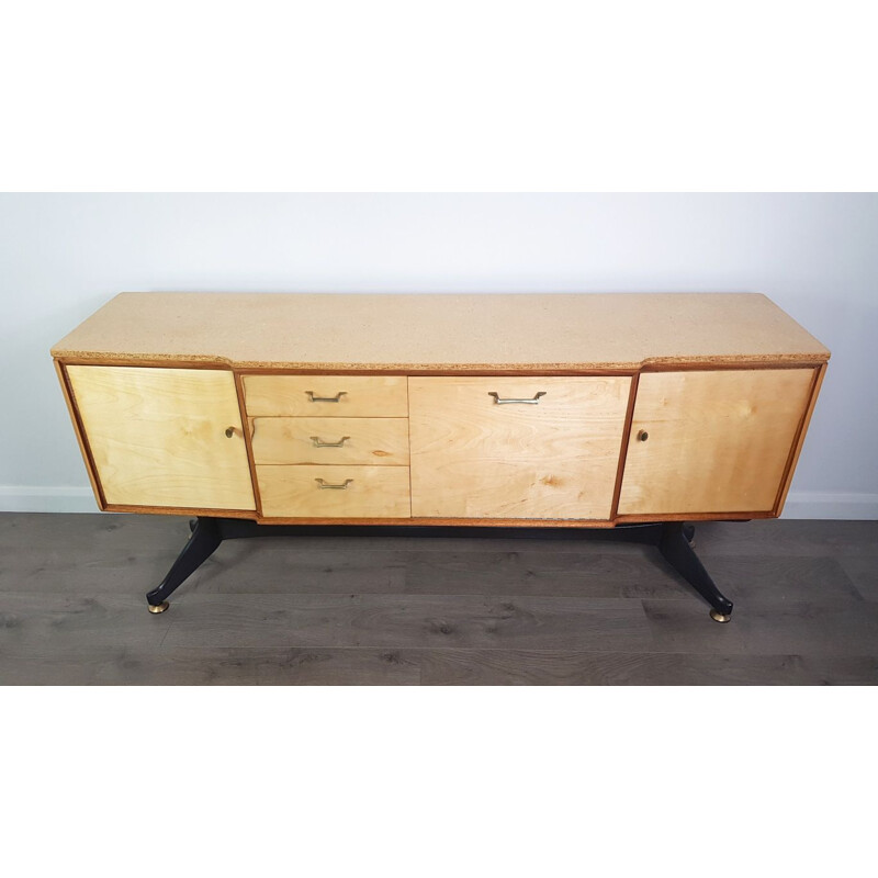 Stripped Vintage Beech Sideboard by Stonehill - 1960s