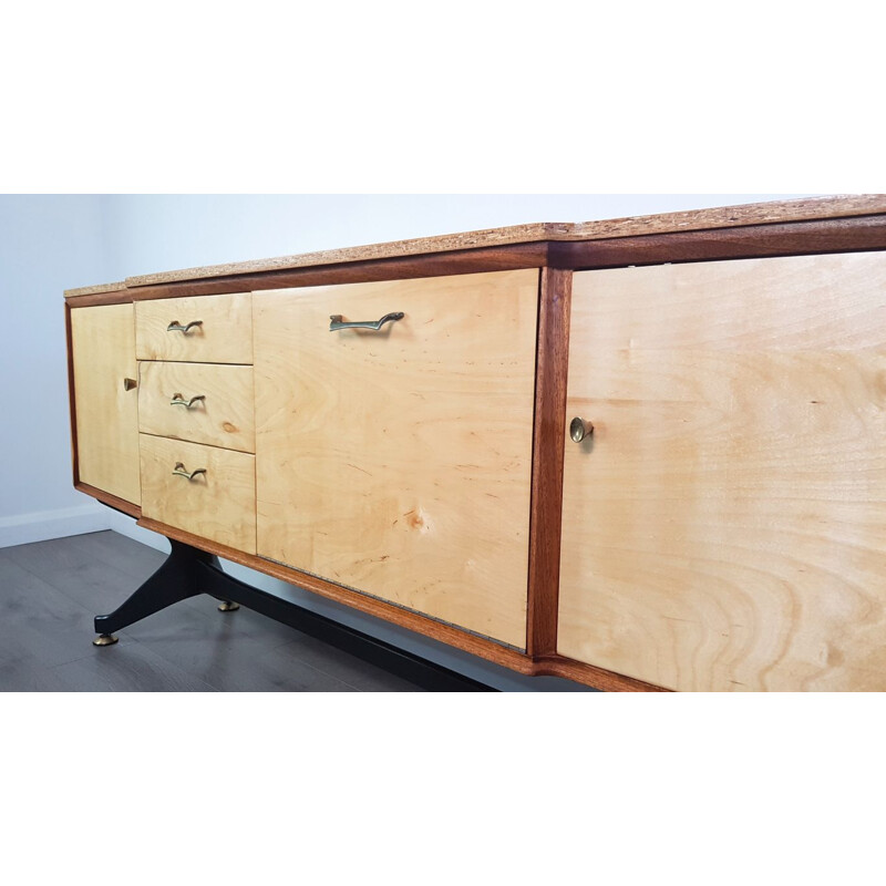 Stripped Vintage Beech Sideboard by Stonehill - 1960s