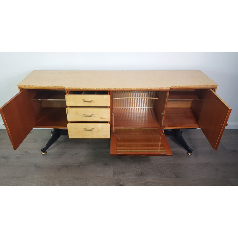 Stripped Vintage Beech Sideboard by Stonehill - 1960s