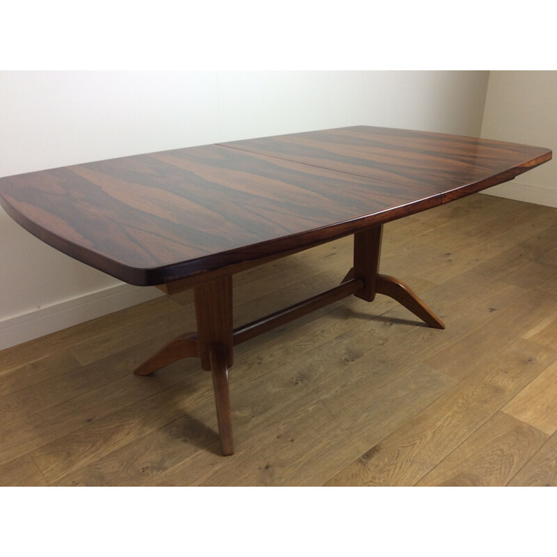 Vintage Rosewood extendable Dining table - 1960s