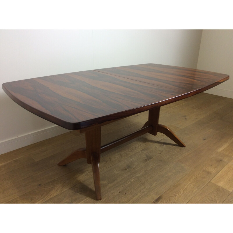 Vintage Rosewood extendable Dining table - 1960s