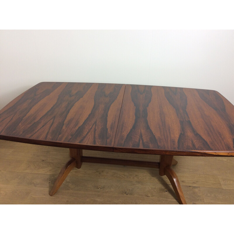 Vintage Rosewood extendable Dining table - 1960s