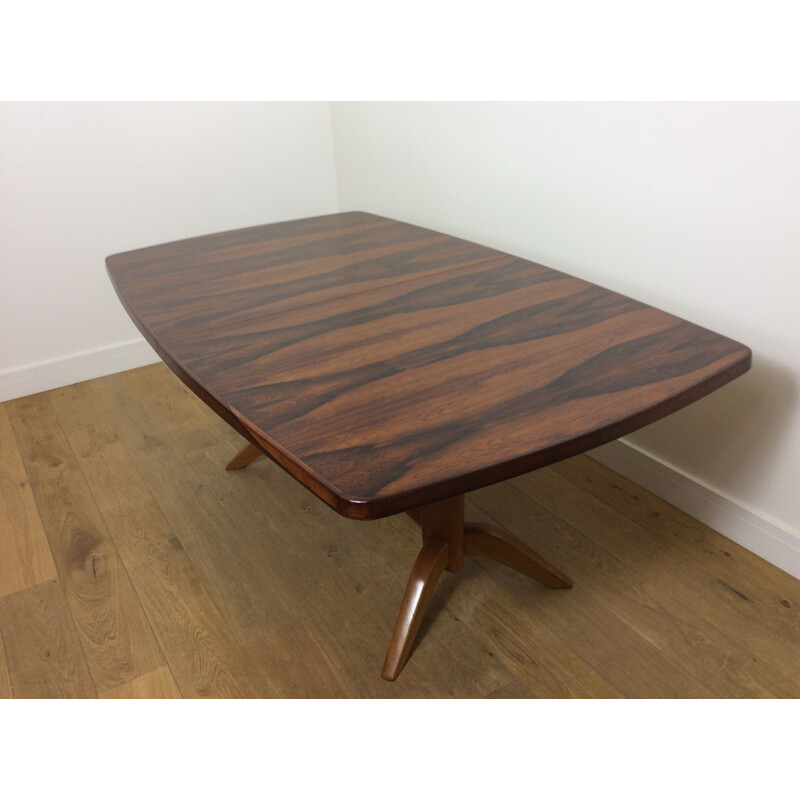 Vintage Rosewood extendable Dining table - 1960s