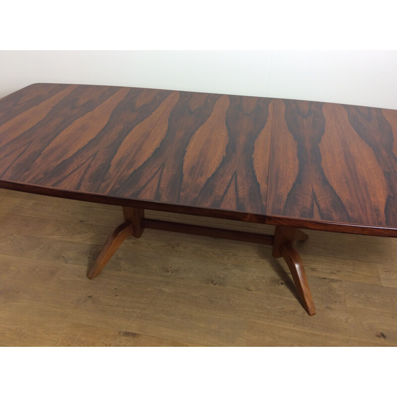 Vintage Rosewood extendable Dining table - 1960s