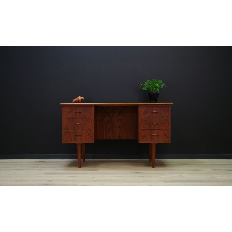 Vintage Scandinavian writing desk in rosewood -1960s