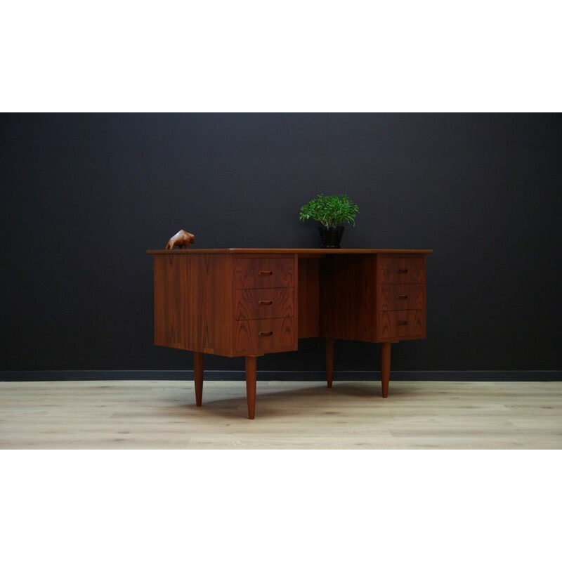 Vintage Scandinavian writing desk in rosewood -1960s