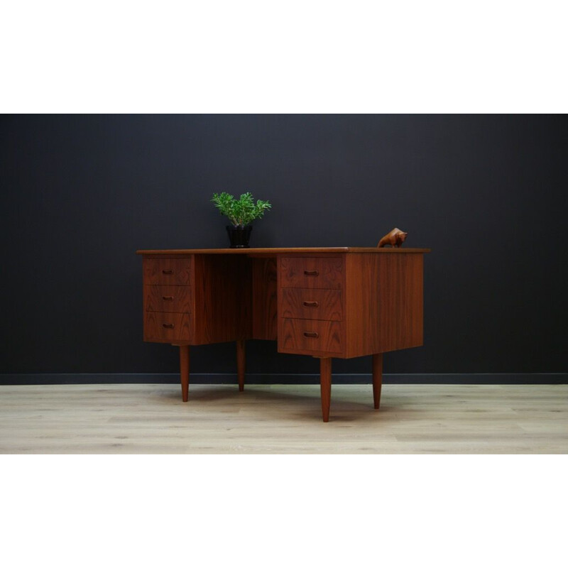 Vintage Scandinavian writing desk in rosewood -1960s