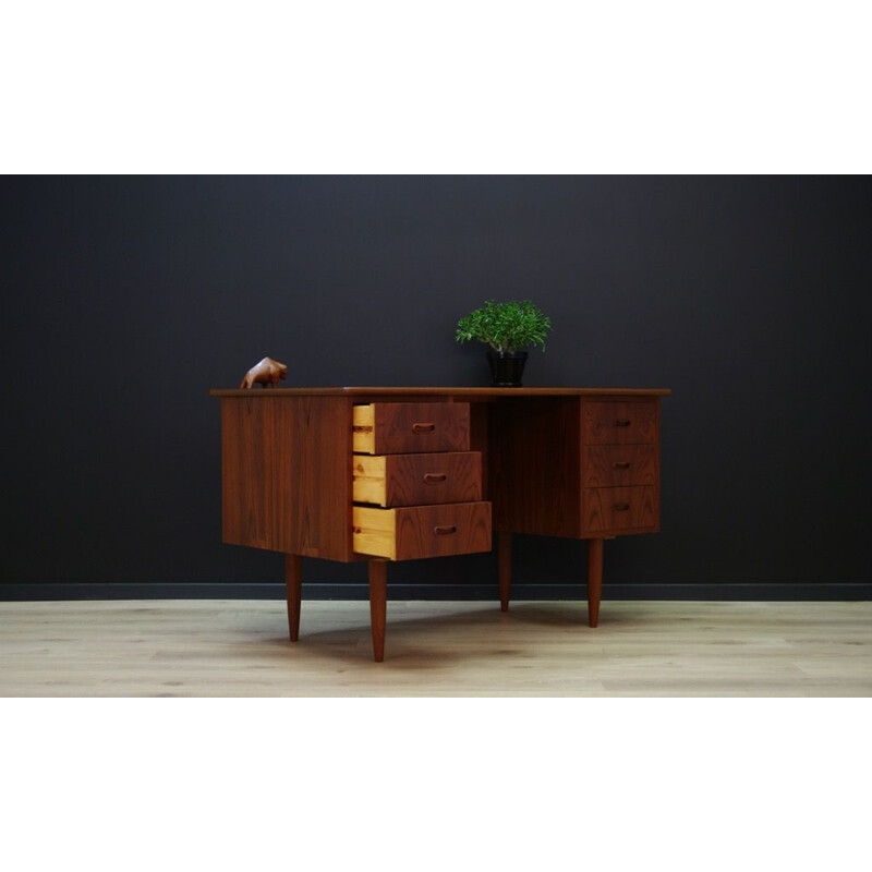 Vintage Scandinavian writing desk in rosewood -1960s