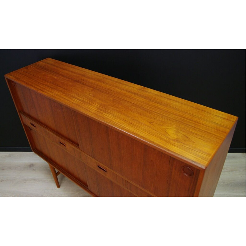 Vintage Danish highboard in teak -1960s