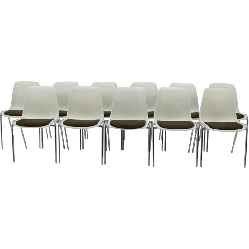 Set of 11 vintage "Europa" chairs by Helmut Starke - 1980s