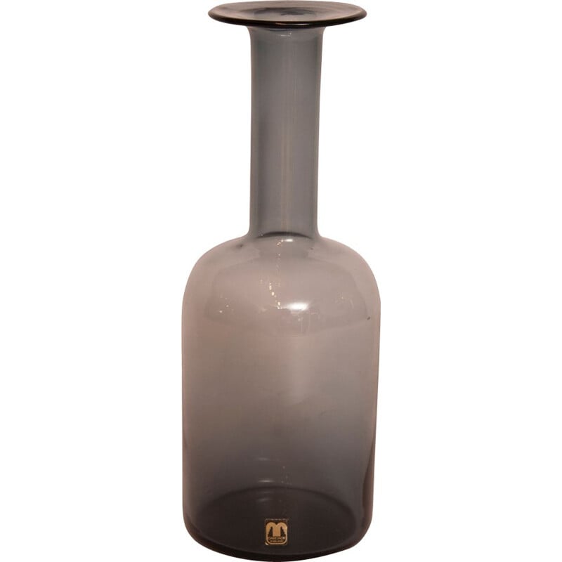 Vintage Glass Vase "gulvase" by Cascade glass for Holmegaard - 1960s