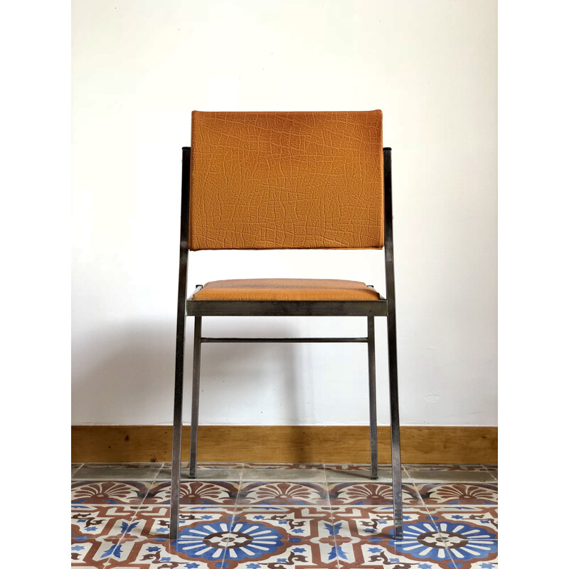 Vintage Italian chair in chromed metal - 1960s