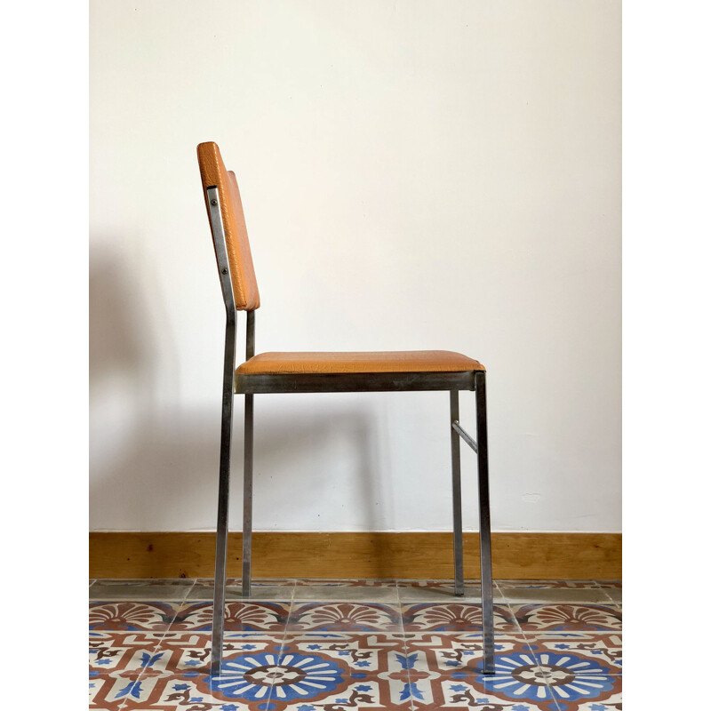 Vintage Italian chair in chromed metal - 1960s
