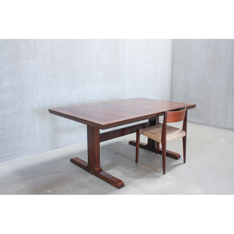 Vintage danish dining table rosewood for Skovby - 1960s