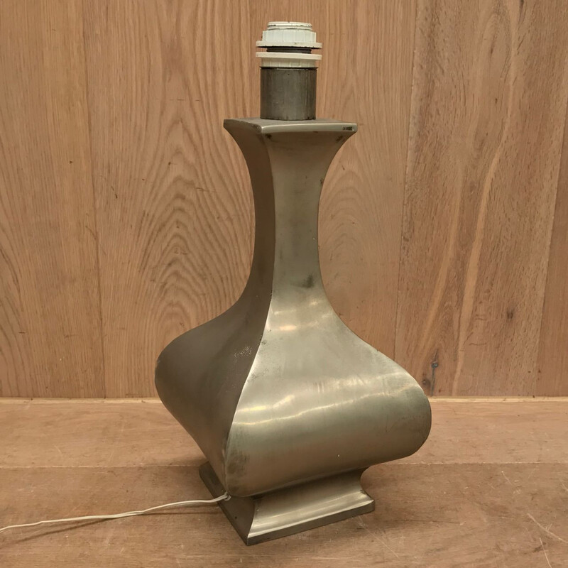 Vintage table lamp in pewter - 1970s