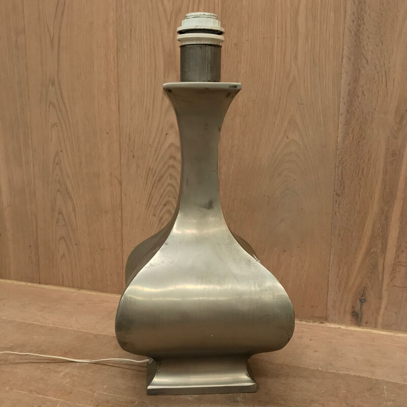 Vintage table lamp in pewter - 1970s