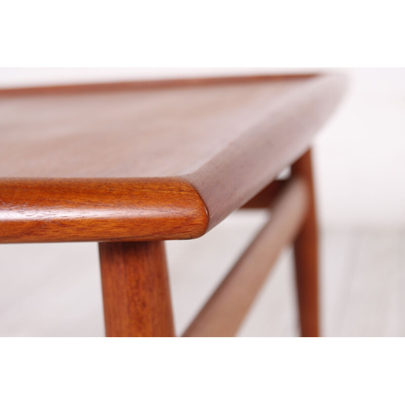 Vintage coffee table in teak by Grete Jalk for Glostrup - 1960s