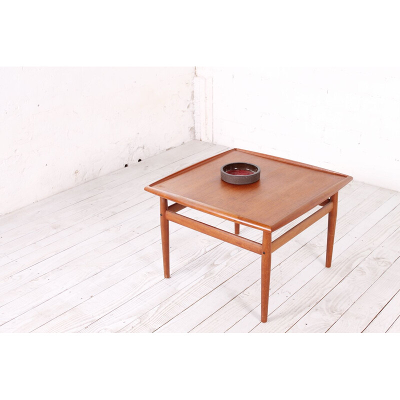 Vintage coffee table in teak by Grete Jalk for Glostrup - 1960s