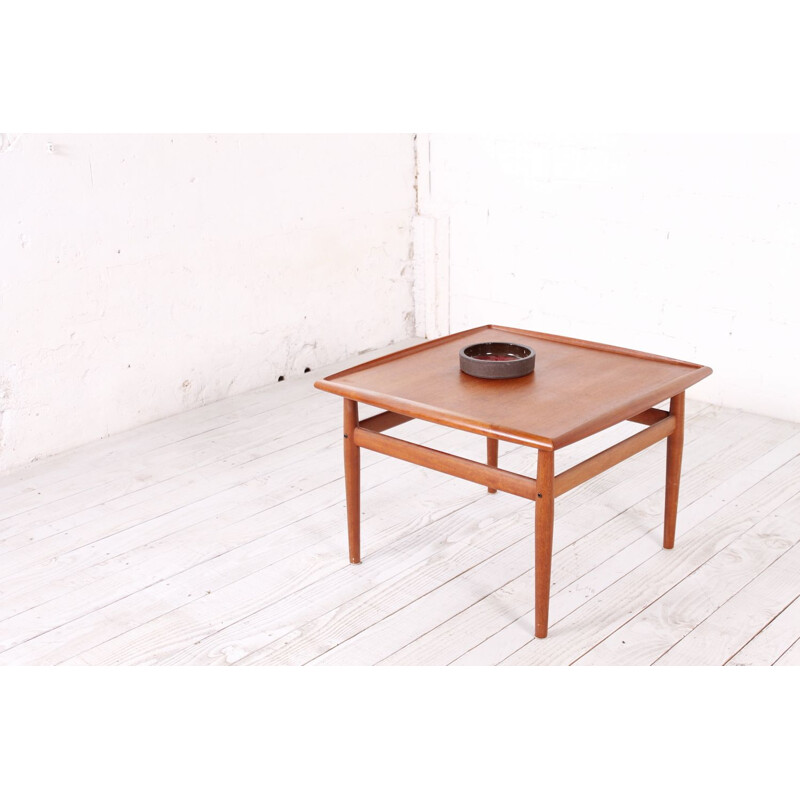 Table basse vintage en teck par Grete Jalk pour Glostrup - 1960