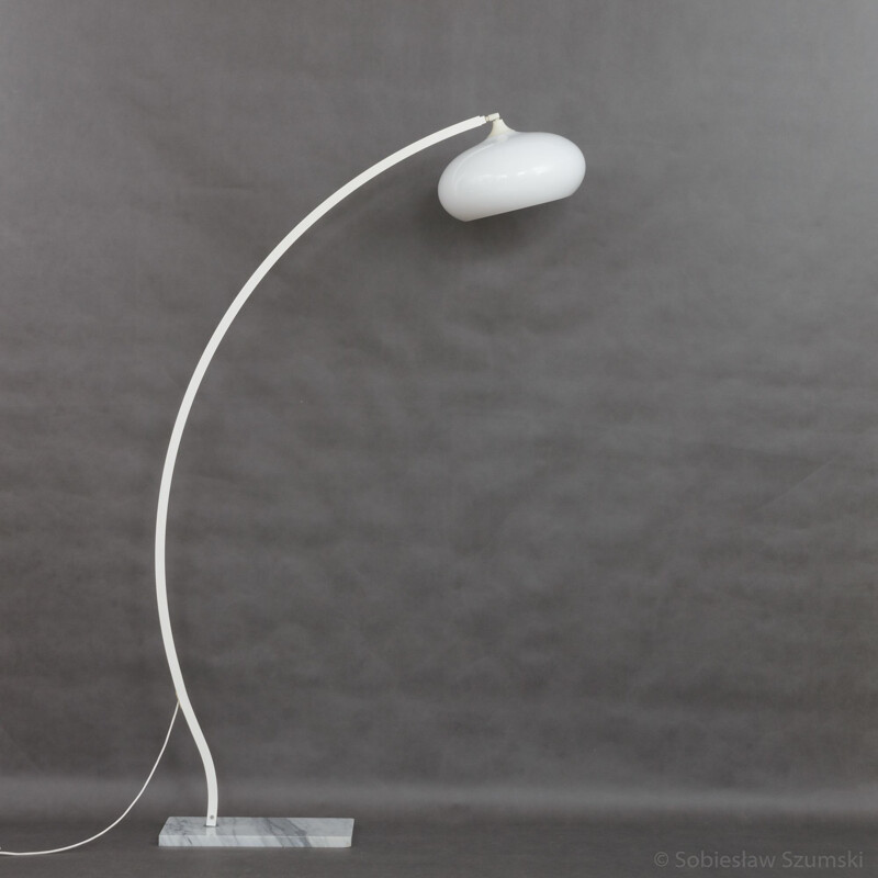 Vintage Italian floor lamp in marble - 1970s