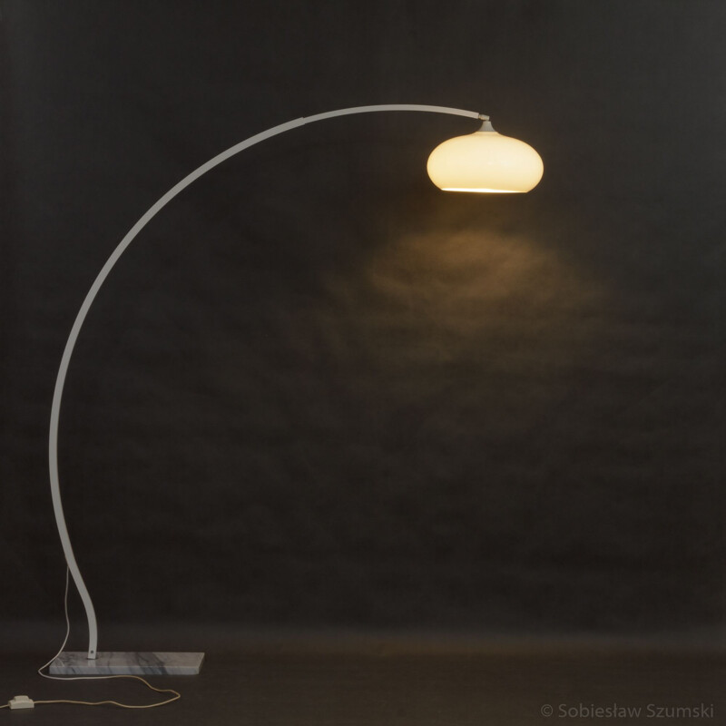 Vintage Italian floor lamp in marble - 1970s