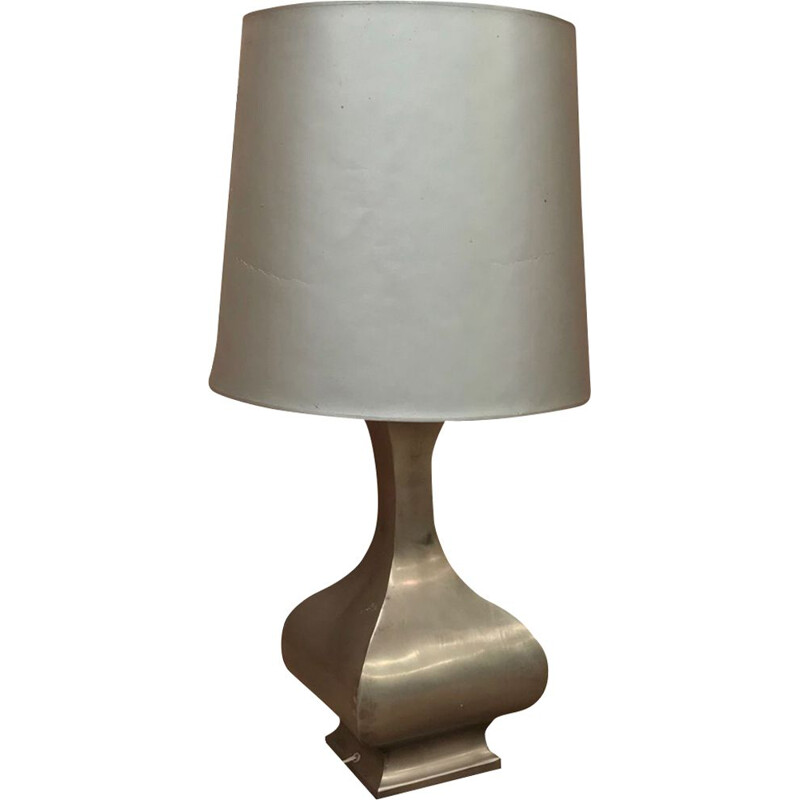 Vintage table lamp in pewter - 1970s