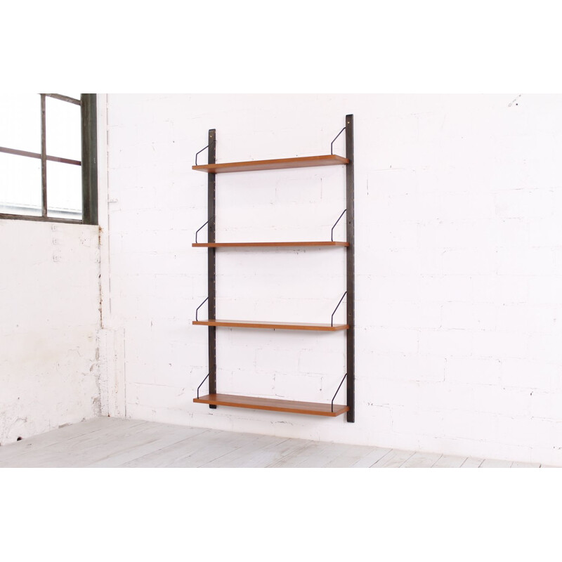 Vintage Scandinavian shelves in teak by Poul Cadovius for Royal System - 1960s