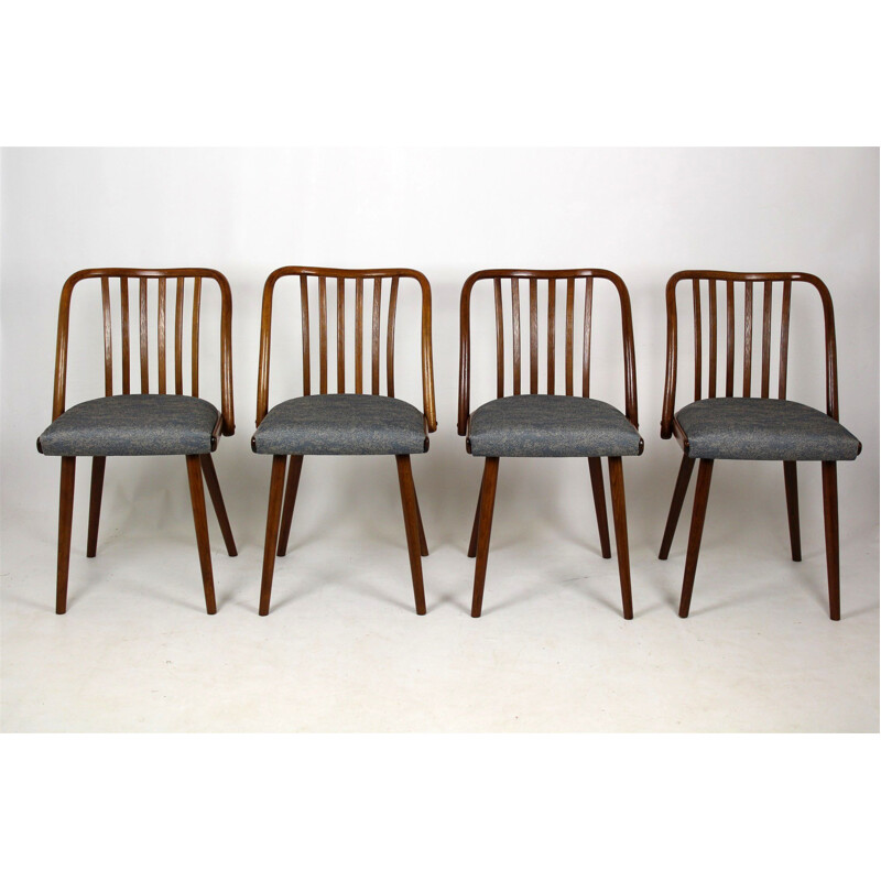 Suite de 4 chaises de salle à manger vintage par Antonin Suman - 1960