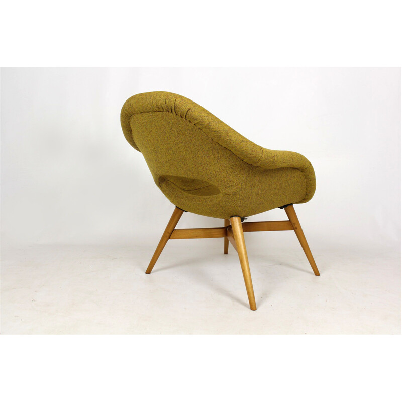 Set of 2 vintage green "Shell" armchair by František Jirak - 1960s