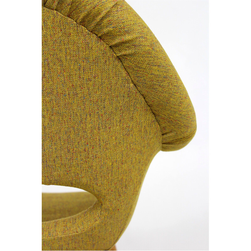 Set of 2 vintage green "Shell" armchair by František Jirak - 1960s