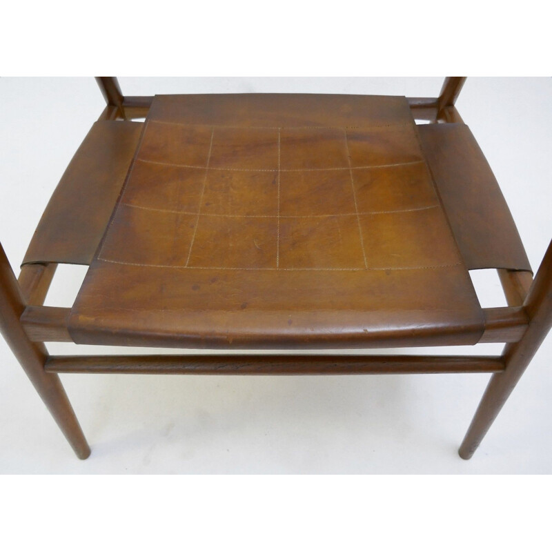 Vintage "Bambi" Armchair in Cognac Leather by Rastad & Relling - 1970s