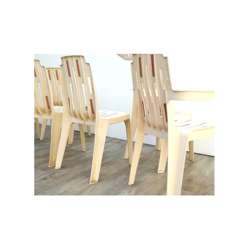 Set of vintage garden chairs by Pierre Paulin - 1970s