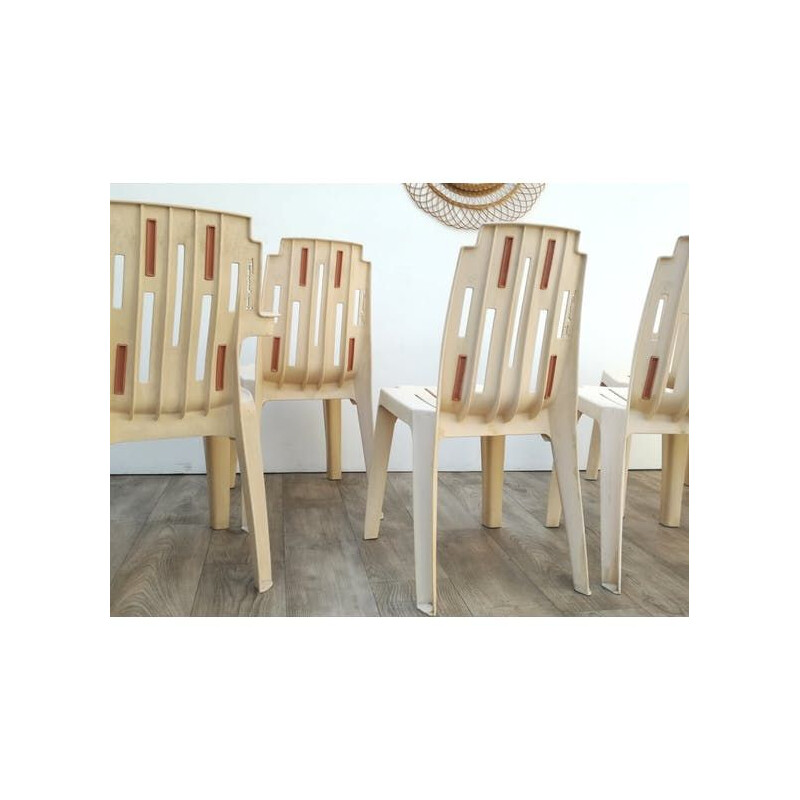 Set of vintage garden chairs by Pierre Paulin - 1970s