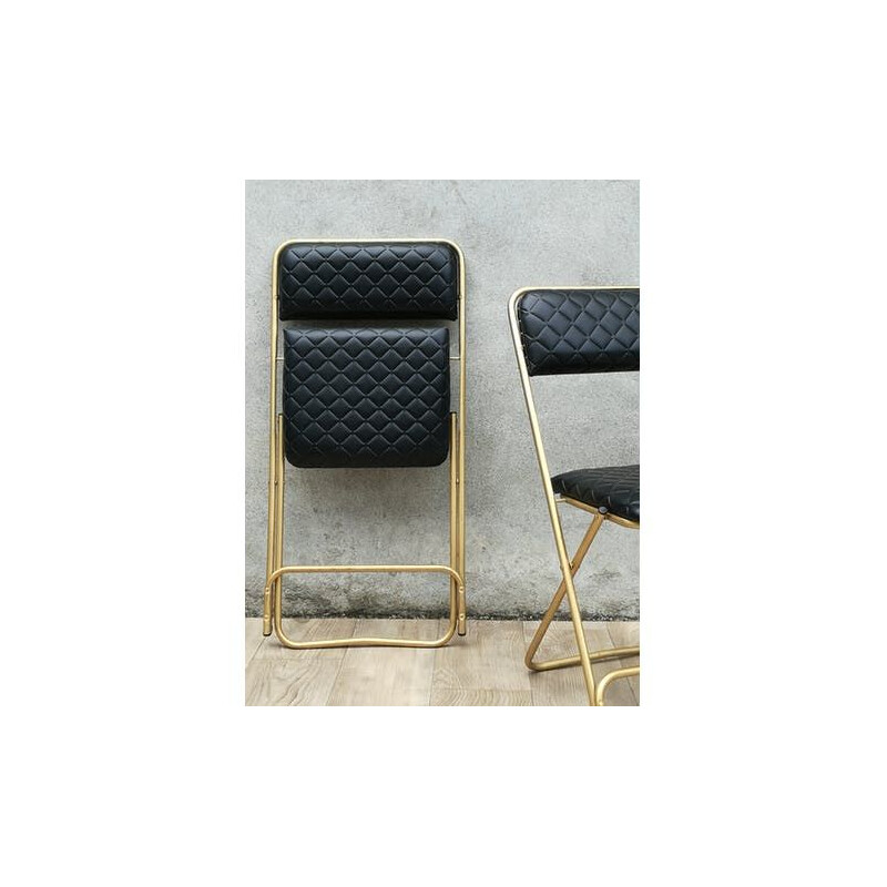 Pair of vintage chairs by Lafuma Chantazur - 1970s