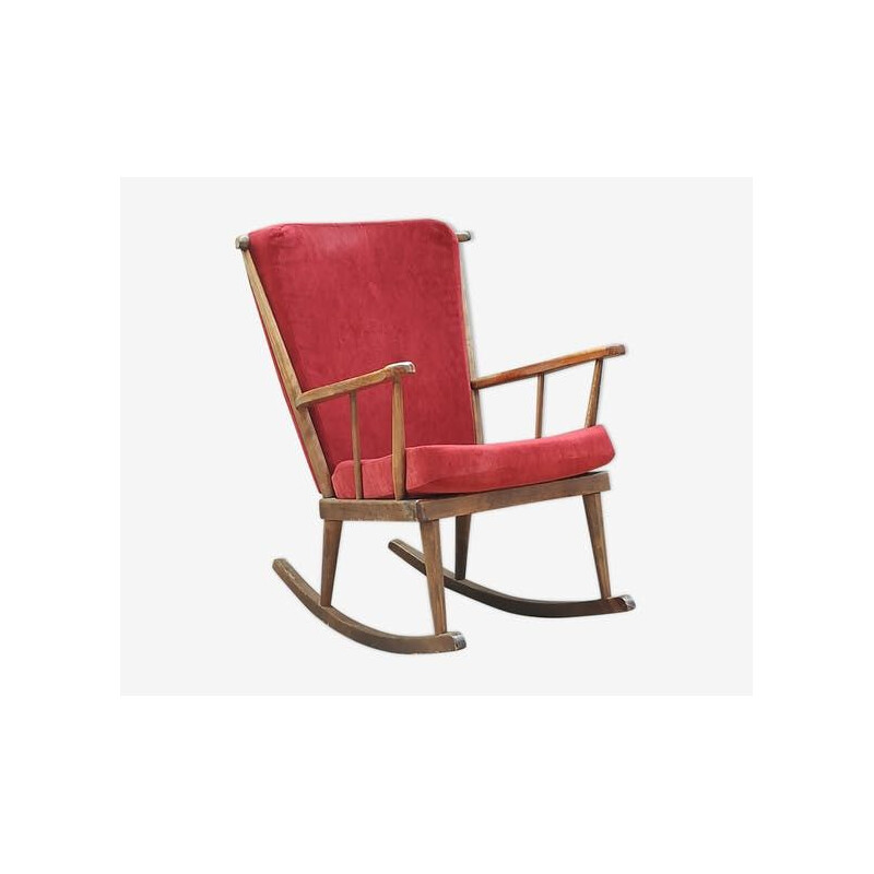 Vintage rocking chair by Baumann - 1960s
