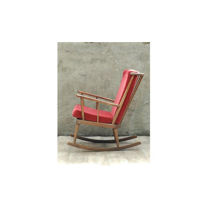 Vintage rocking chair by Baumann - 1960s