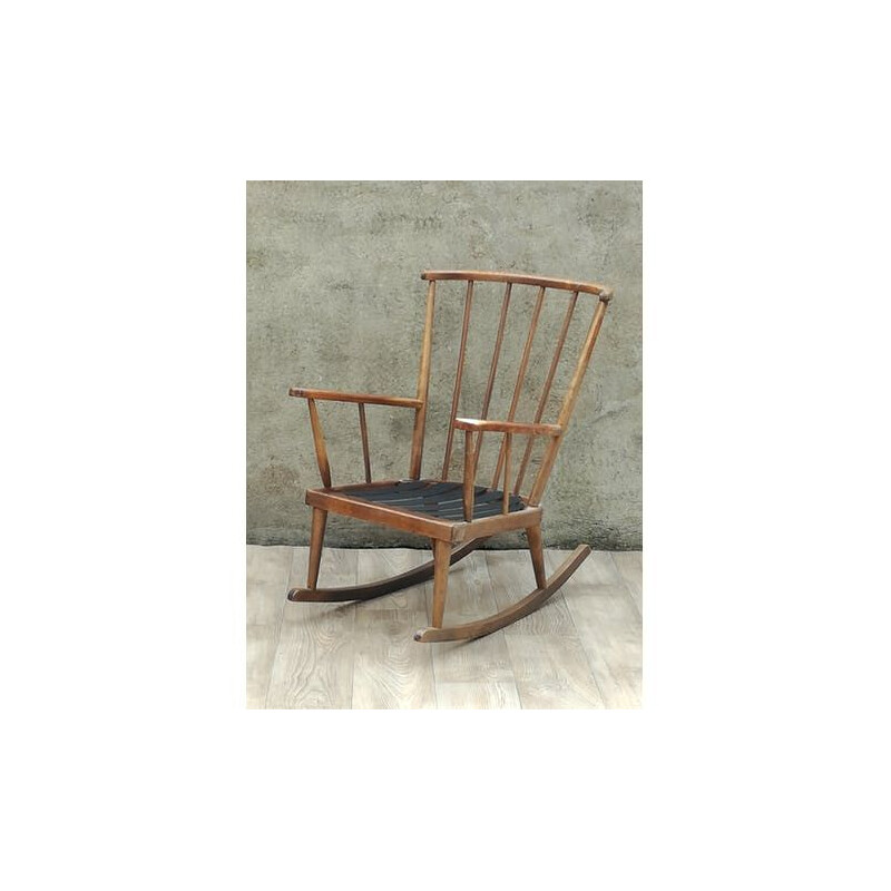 Vintage rocking chair by Baumann - 1960s