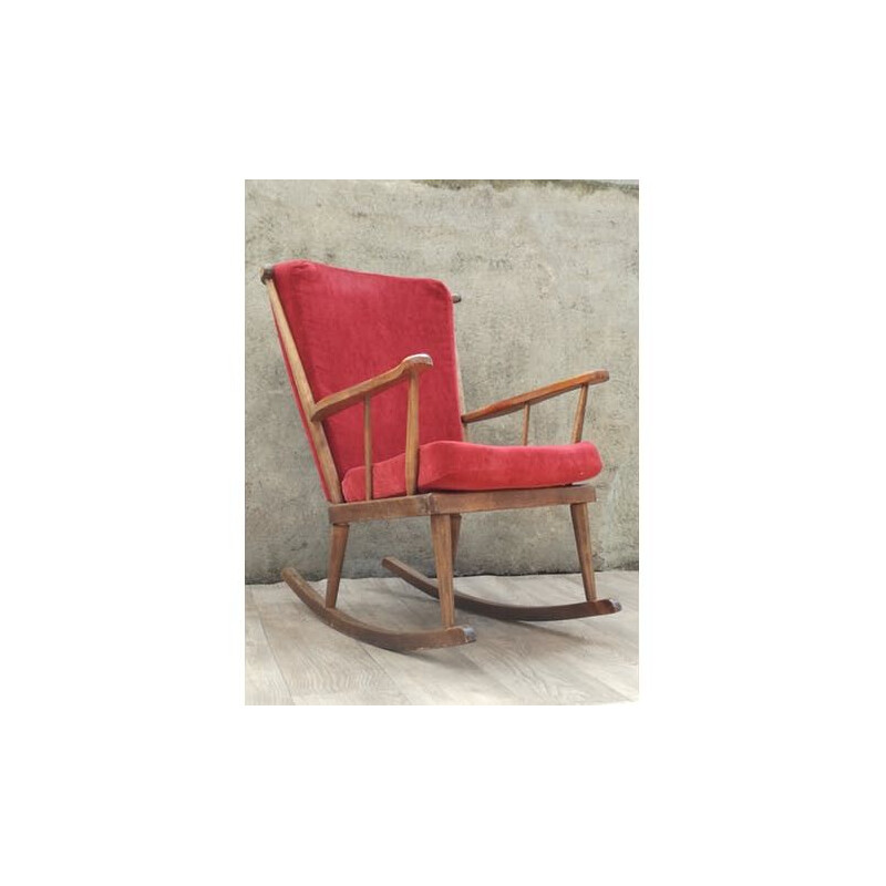 Vintage rocking chair by Baumann - 1960s