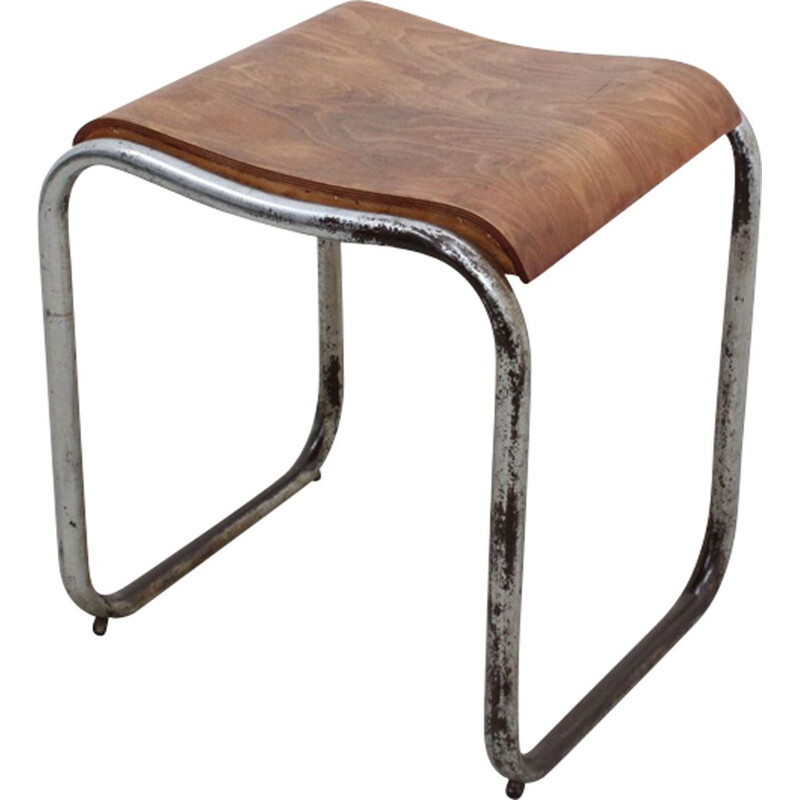 Vintage Italian Bauhaus Stool for Cova - 1930s