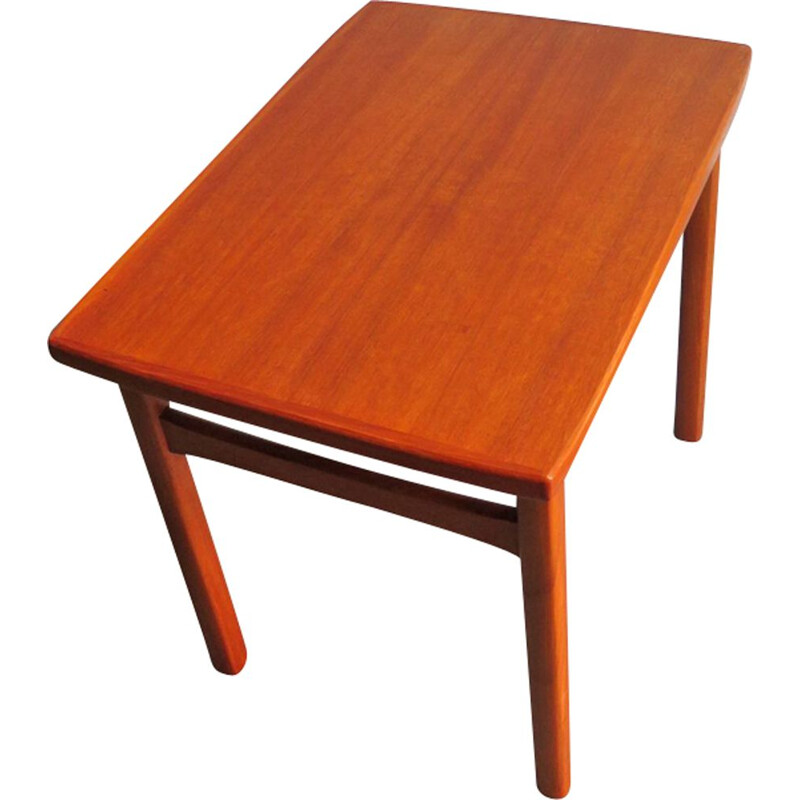 Teak side table with rounded top - 1960s