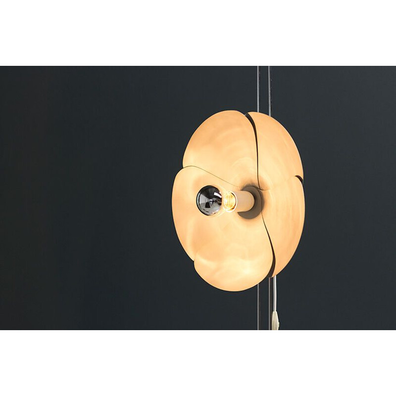 Vintage double flower lamp by Olivier Mourgue for Disderot - 1970s