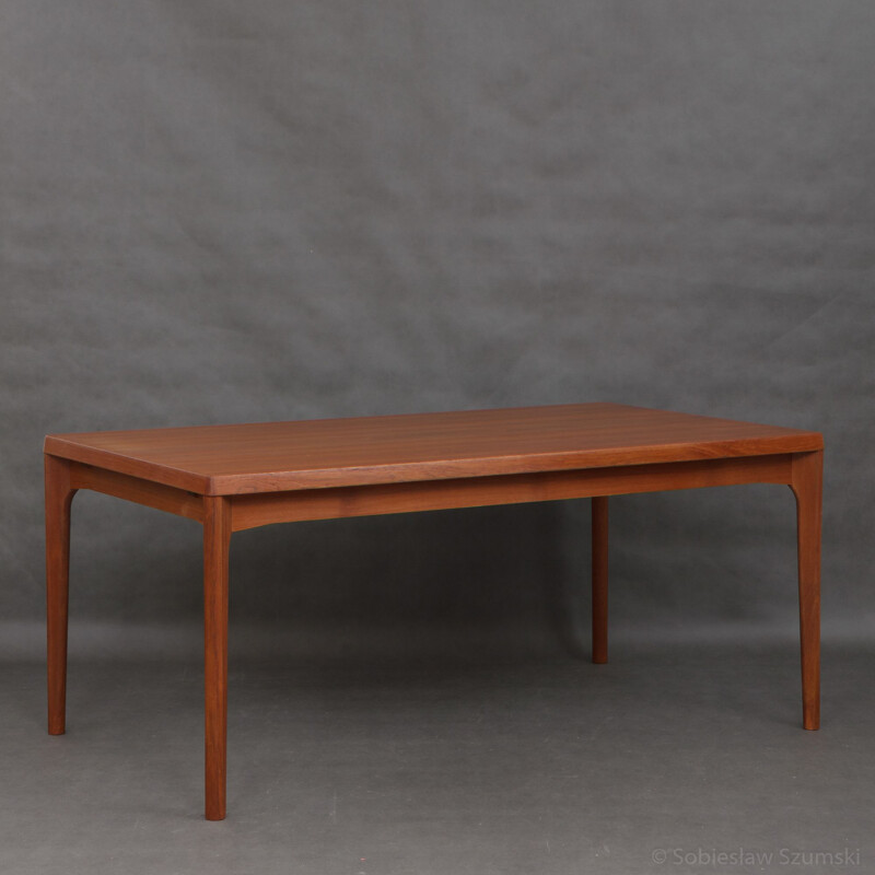 Large teak dining table by Henning Kjaernulf - 1960s