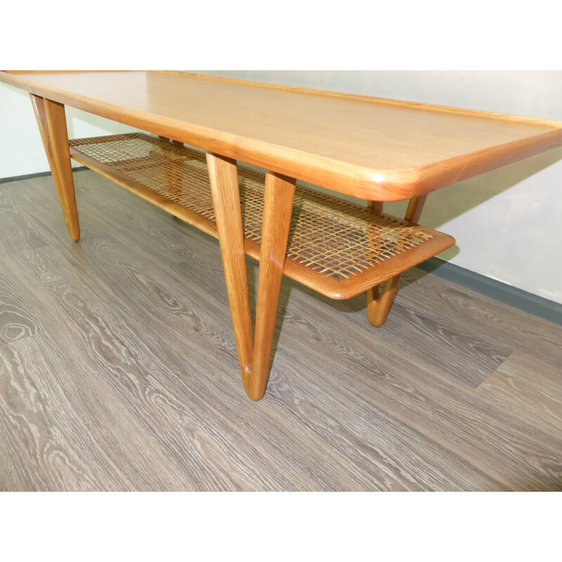 Vintage Coffe table Oak in olm by Kurt Ostervig - 1950s