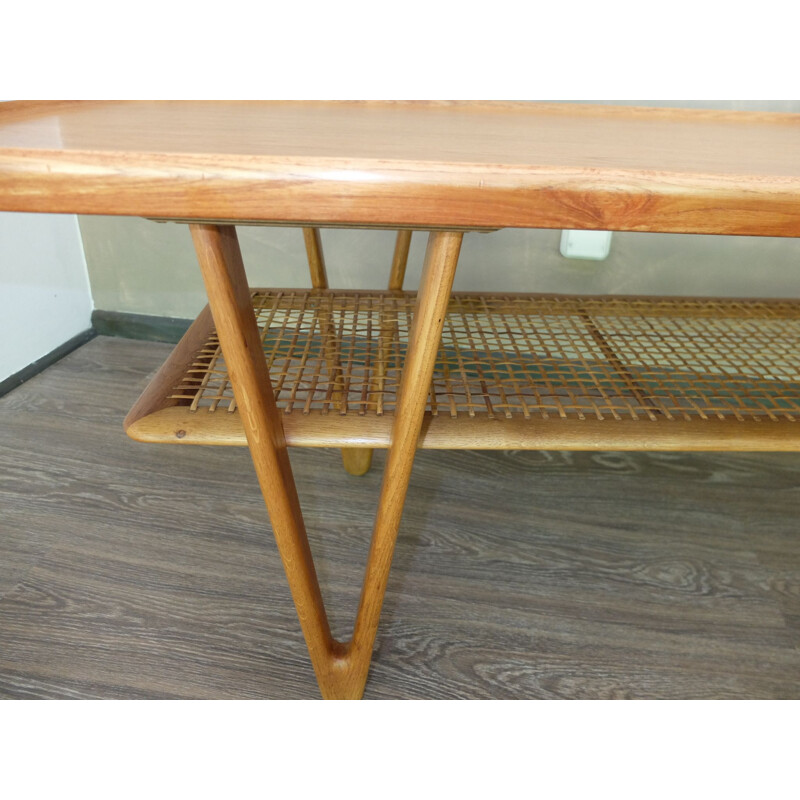 Vintage Coffe table Oak in olm by Kurt Ostervig - 1950s