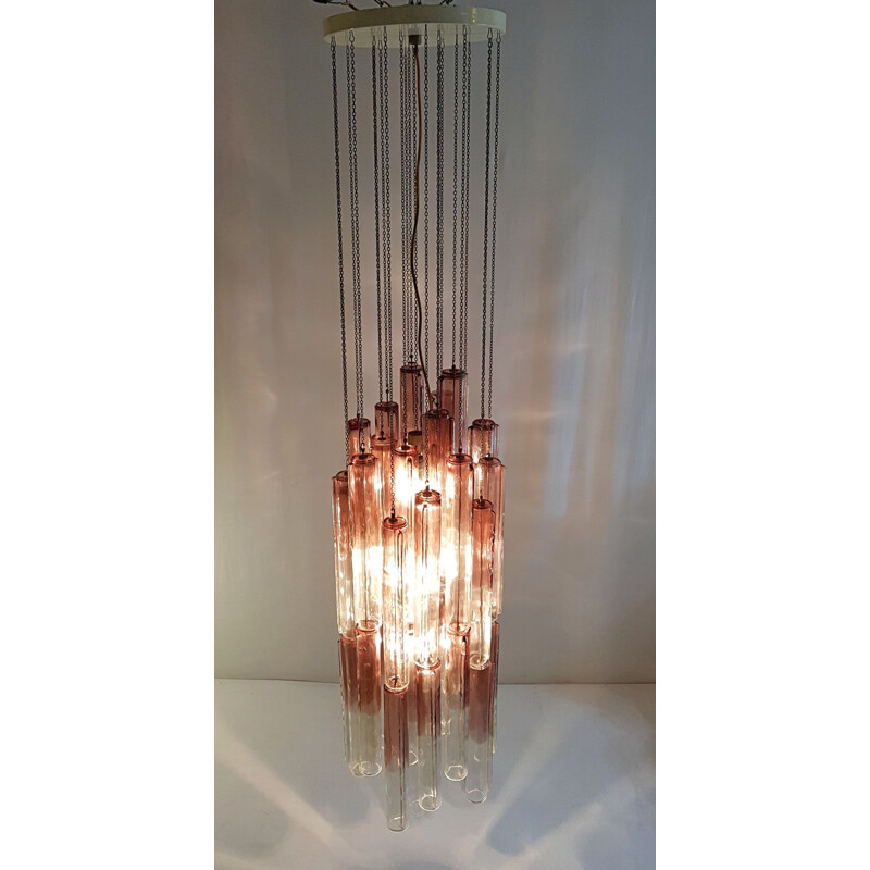 Vintage Chandelier "953 modèle" by Venini - 1970s