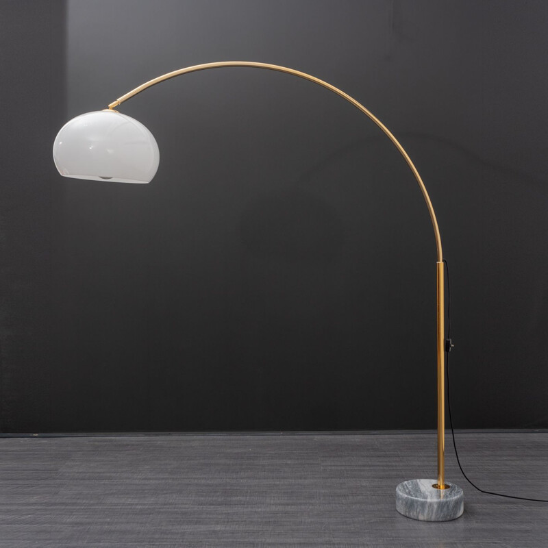 Lampe "Arc" Vintage avec socle en marbre - 1970