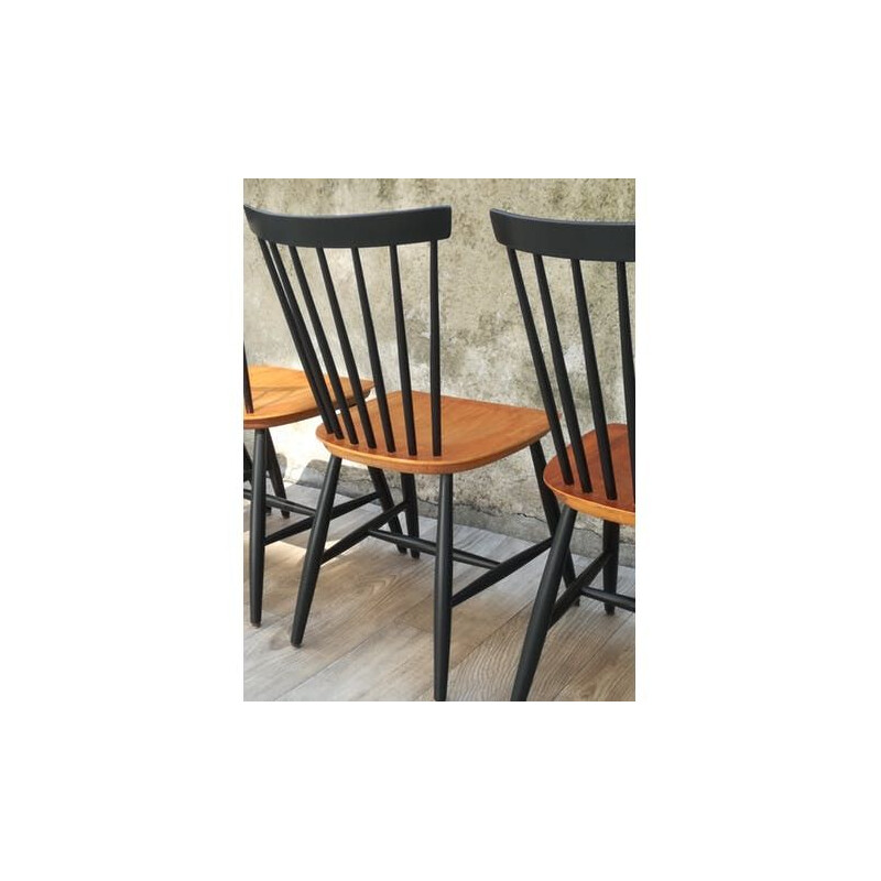 Suite de 6 chaises vintage Fanett par Tapiovaara - 1960