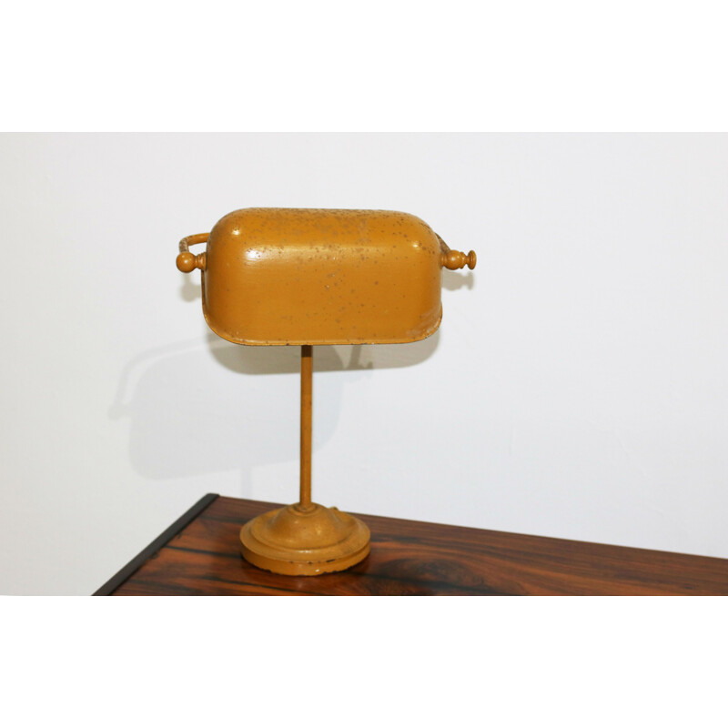 Lampe de table vintage danoise couleur jaune - 1960