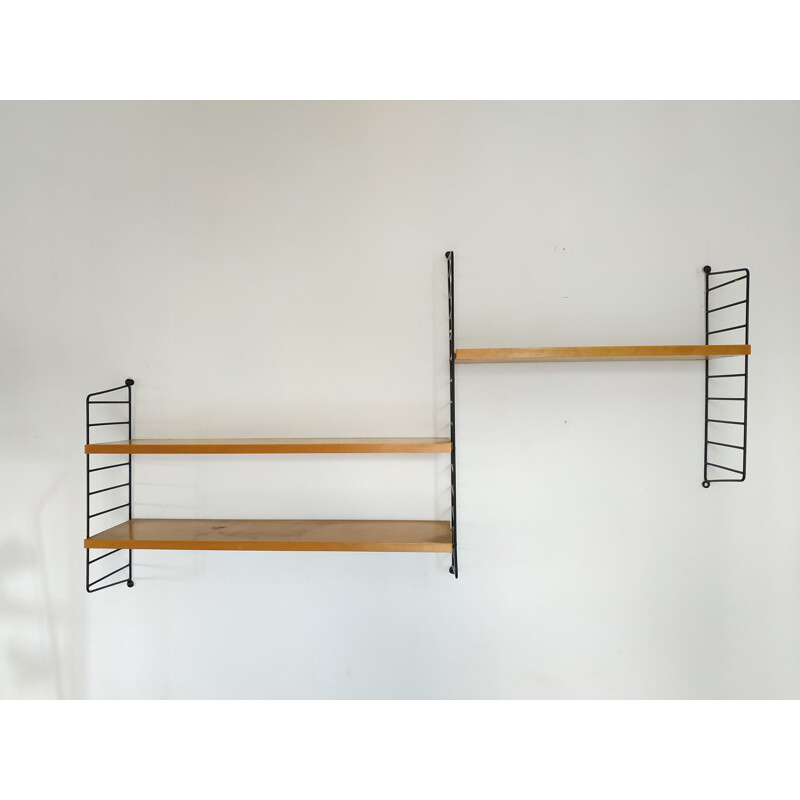 Vintage Scandinavian shelves "string" by Nils Strinning - 1960s